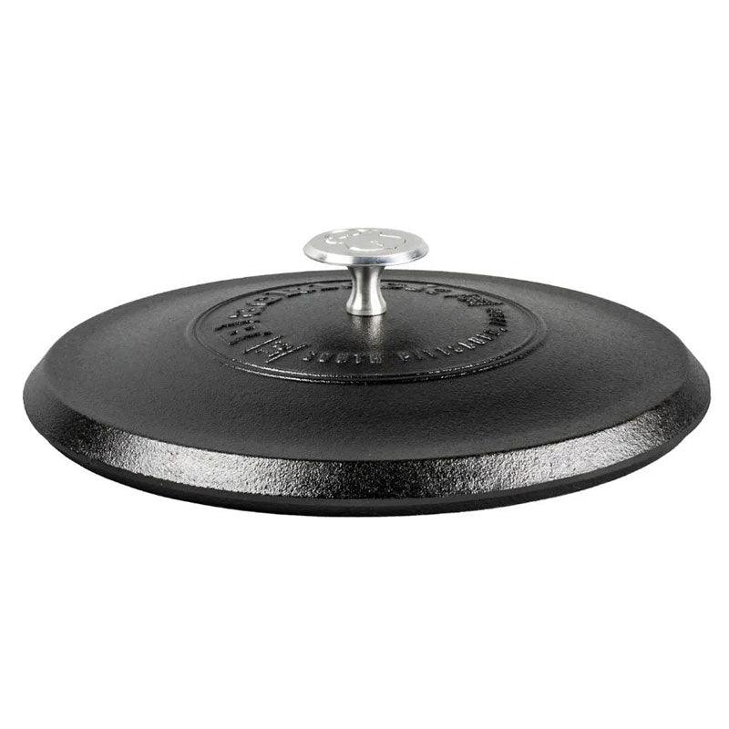 Lodge Blacklock Triple Seasoned 12" Cast Iron Lid Lodge Indigo Pool Patio BBQ