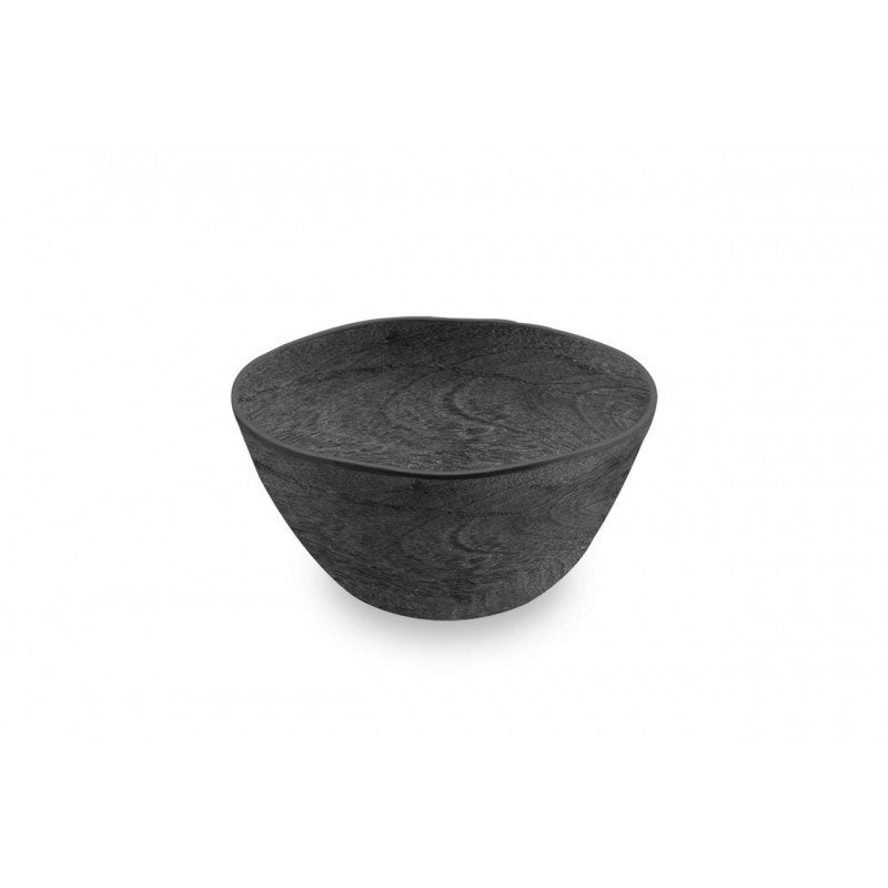 Faux Real Blackened Wood Cereal Bowl TarHong Indigo Pool Patio BBQ