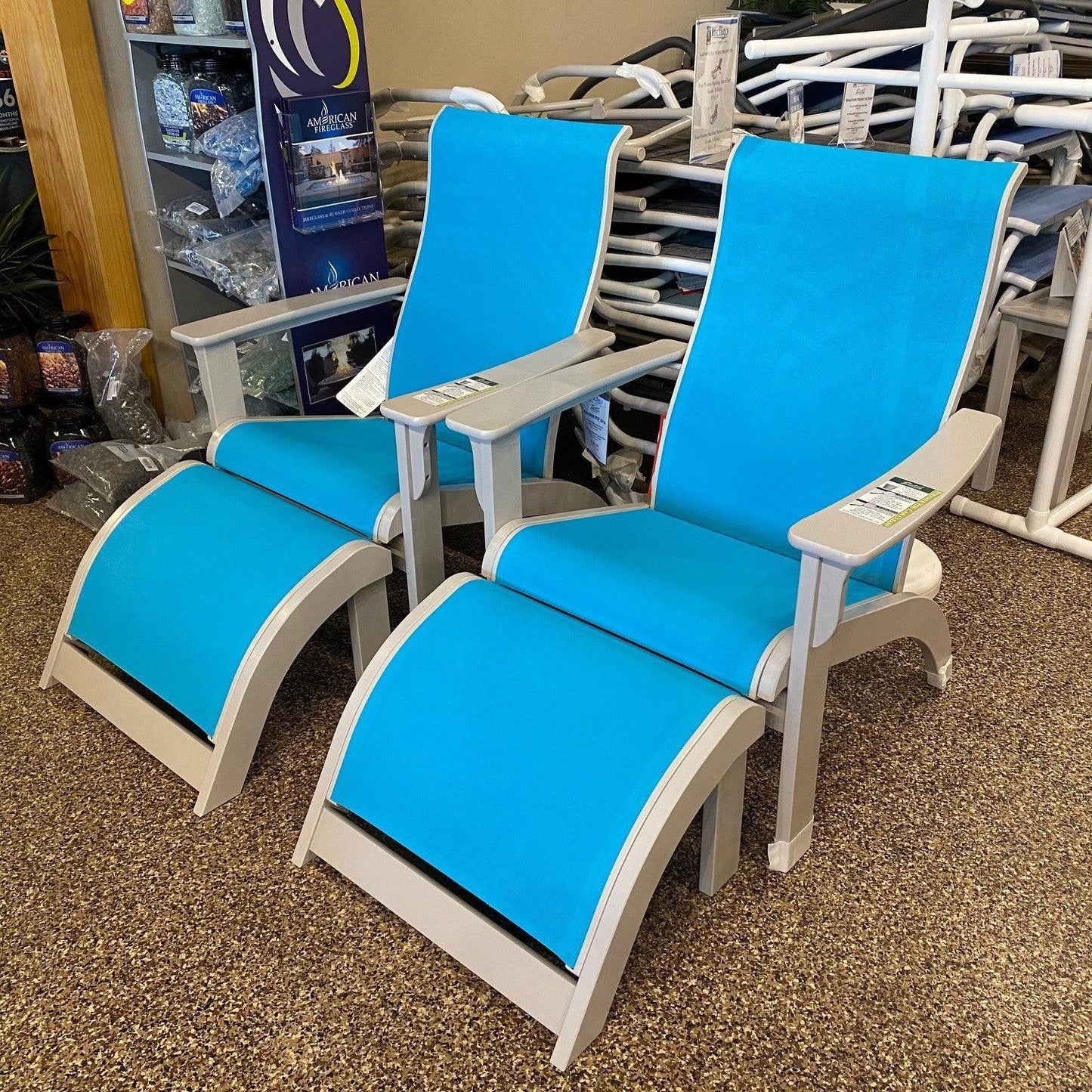 Telescope Casual Adirondack MGP Sling Set Telescope Casual Indigo Pool Patio BBQ