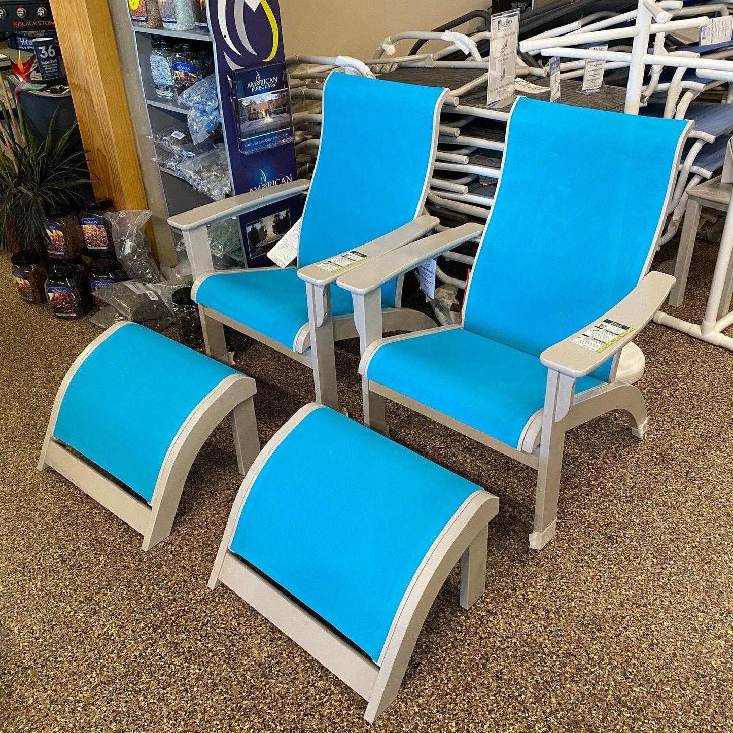 Telescope Casual Adirondack MGP Sling Set Telescope Casual Indigo Pool Patio BBQ