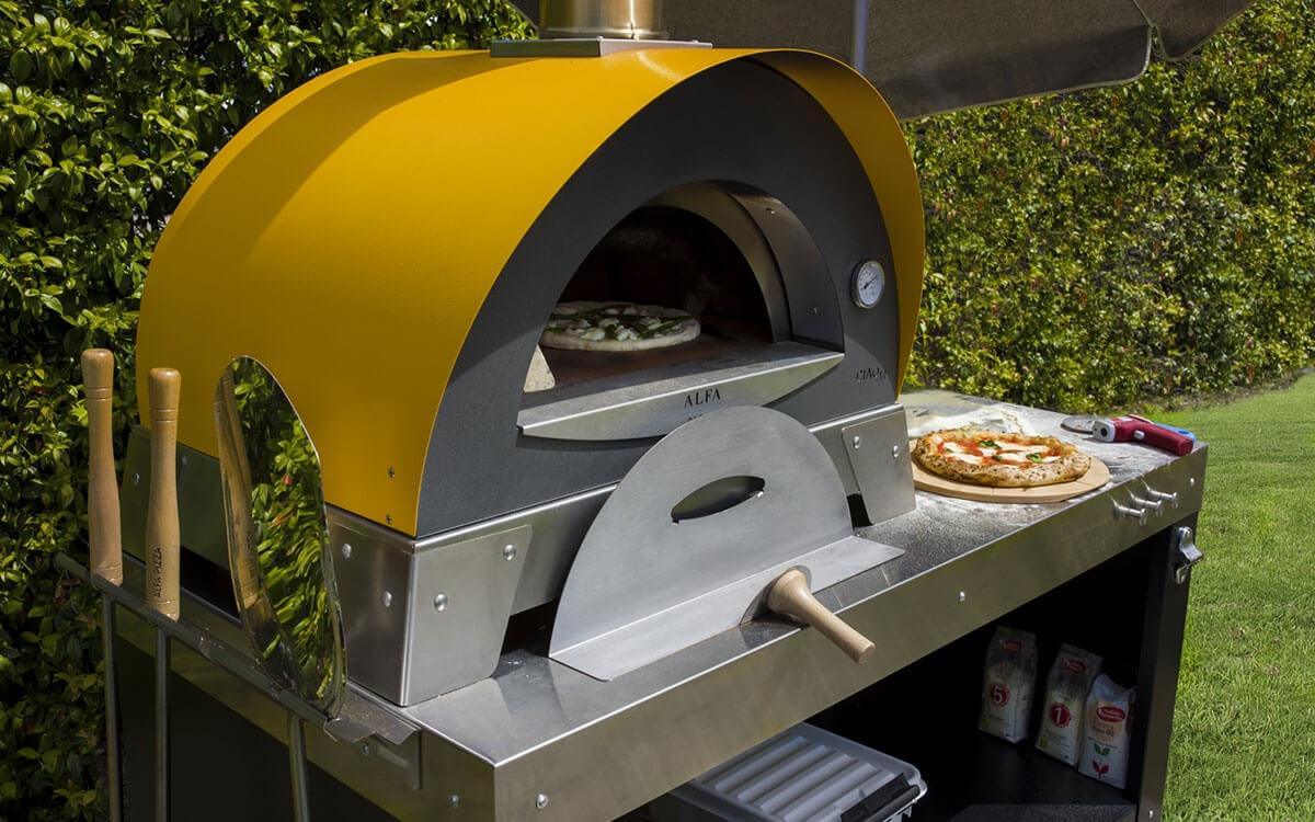 Multi-Functional Pizza Oven Base Alfa Indigo Pool Patio BBQ