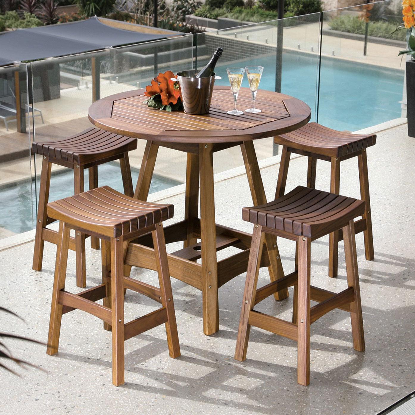 Jensen Outdoor Capri Hi Dining Table Jensen Outdoor Indigo Pool Patio BBQ