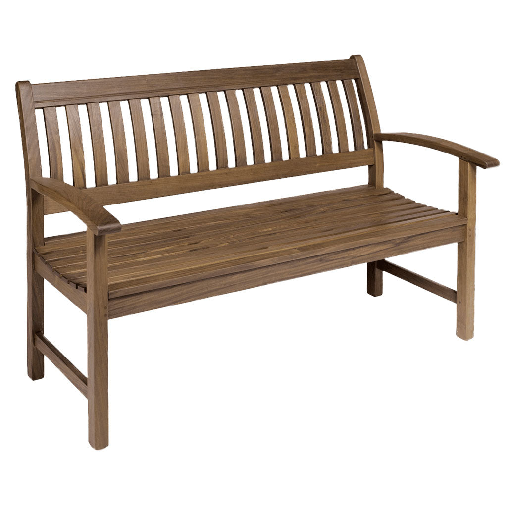 Jensen Outdoor Classic IPE 55" Garden Bench with Arms Jensen Outdoor Indigo Pool Patio BBQ