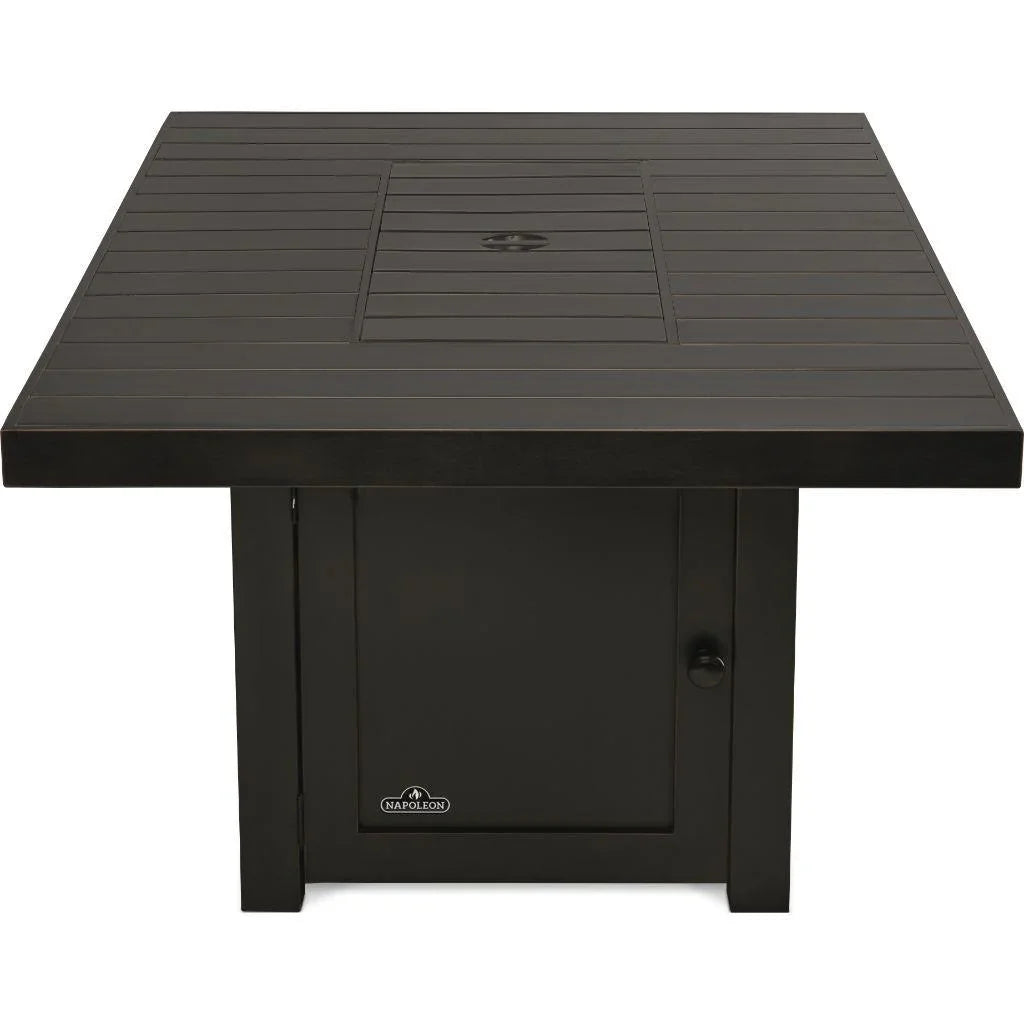St. Tropez Rectangle PatioFlame Table Napoleon Indigo Pool Patio BBQ