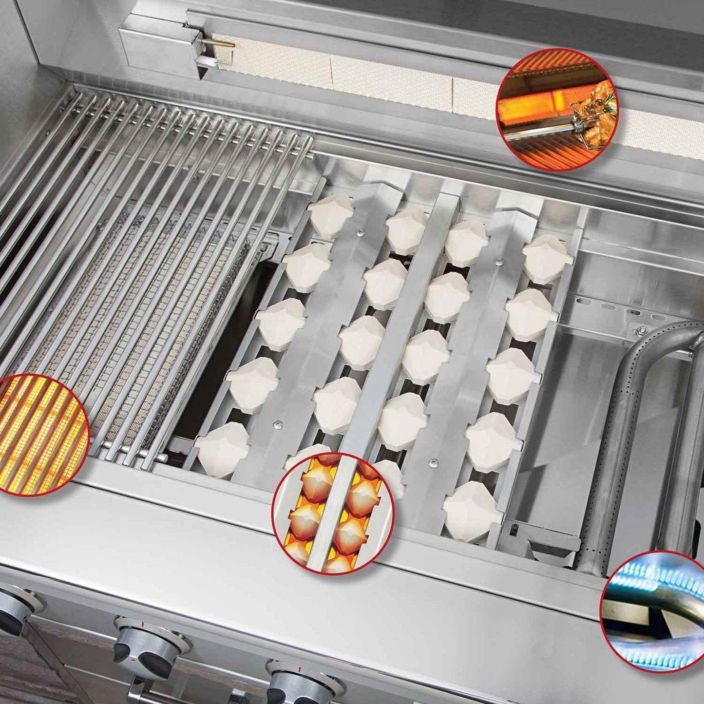 Delta Heat 32" Gas Grill Delta Heat Indigo Pool Patio BBQ
