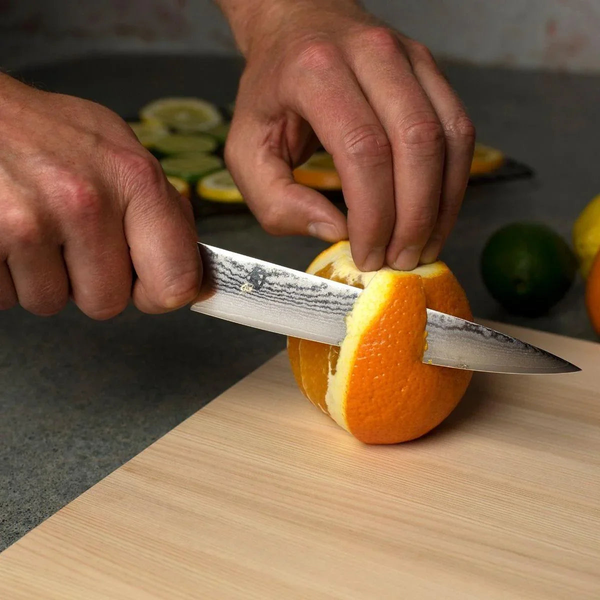 Shun Classic 6" Utility Knife Shun Indigo Pool Patio BBQ