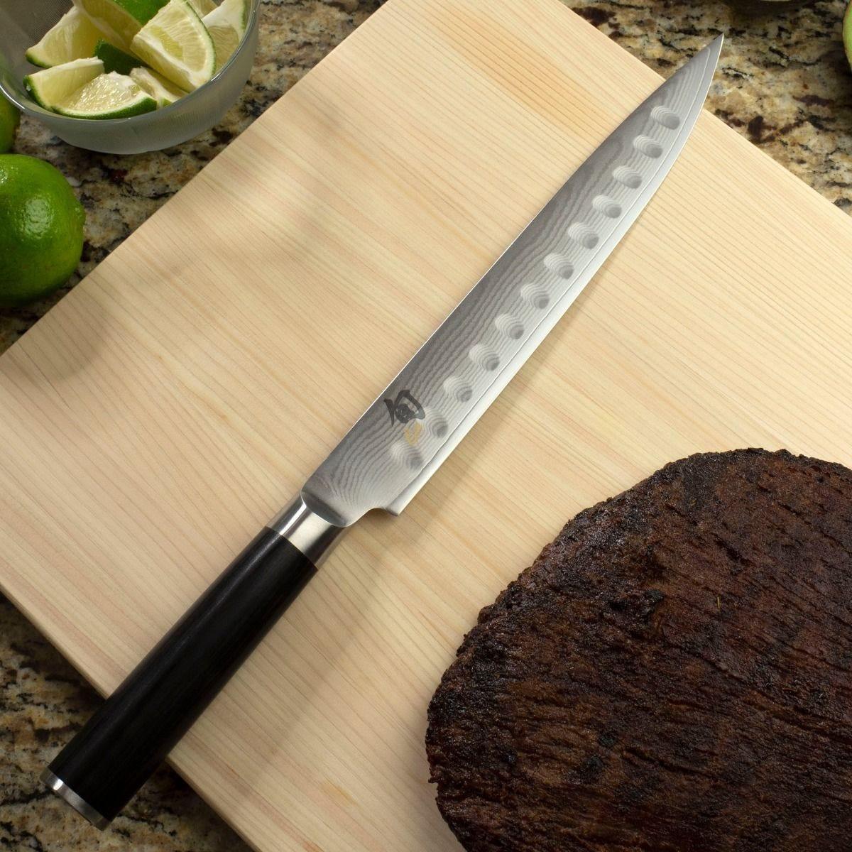 Shun Classic Hollow Ground 9" Slicing Knife Shun Indigo Pool Patio BBQ
