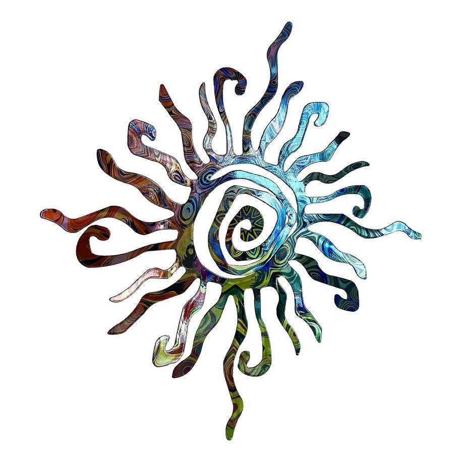 Southwestern Sun Metal Wall Art Next Innovations Indigo Pool Patio BBQ