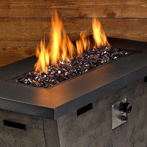 Copper Luster Fire Glass 2.0 American Fireglass Indigo Pool Patio BBQ