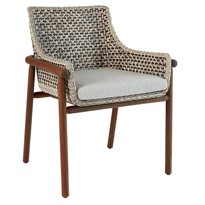 Jensen Forte Arm Chairs & Topaz Bistro Table Set Jensen Outdoor Indigo Pool Patio BBQ