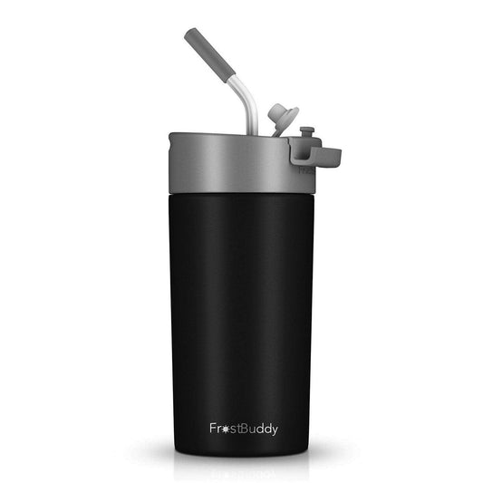 Universal Buddy 2.0 Drinking Lid with Straw Frost Buddy Indigo Pool Patio BBQ