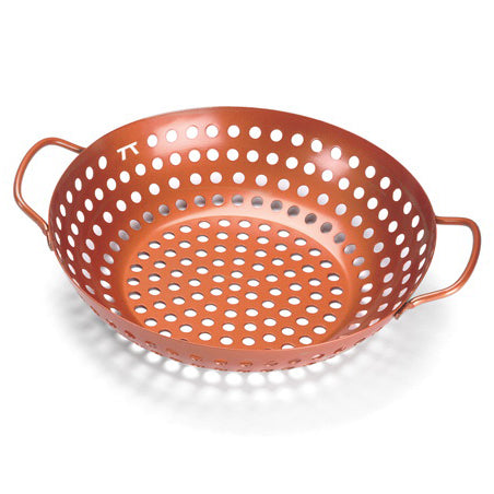 Outset Nonstick Copper Grill Wok Outset Indigo Pool Patio BBQ