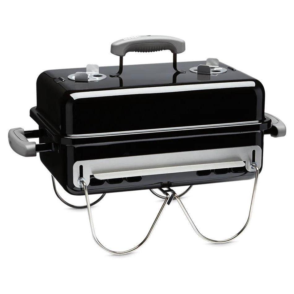 Weber Go-Anywhere Charcoal Grill Weber Indigo Pool Patio BBQ