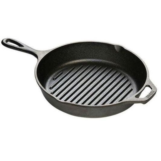 Lodge 10.25 Inch Cast Iron Grill Pan Lodge Indigo Pool Patio BBQ