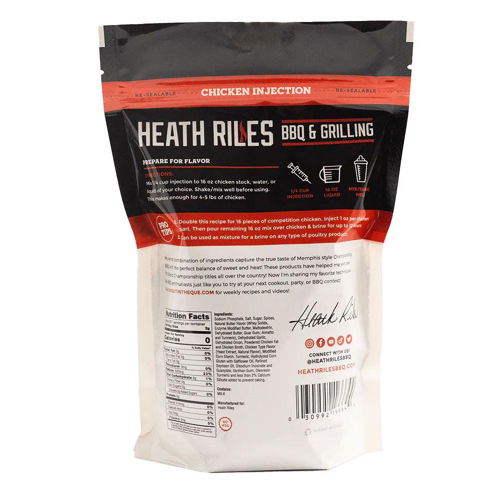 Heath Riles Chicken Injection & Brine Heath Riles Indigo Pool Patio BBQ
