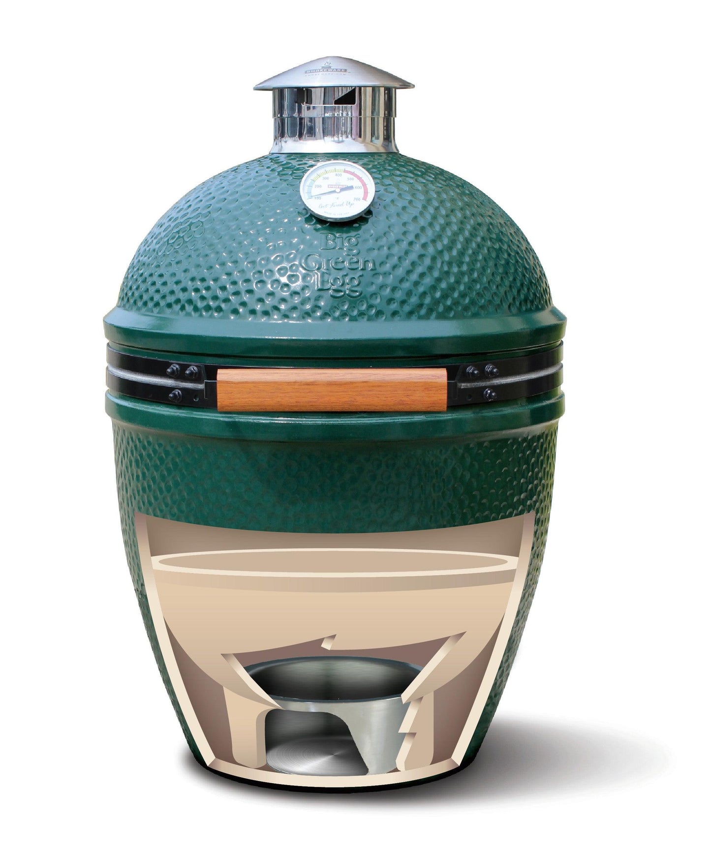 Kick Ash Can for Big Green Eggs Kick Ash Baskets Indigo Pool Patio BBQ