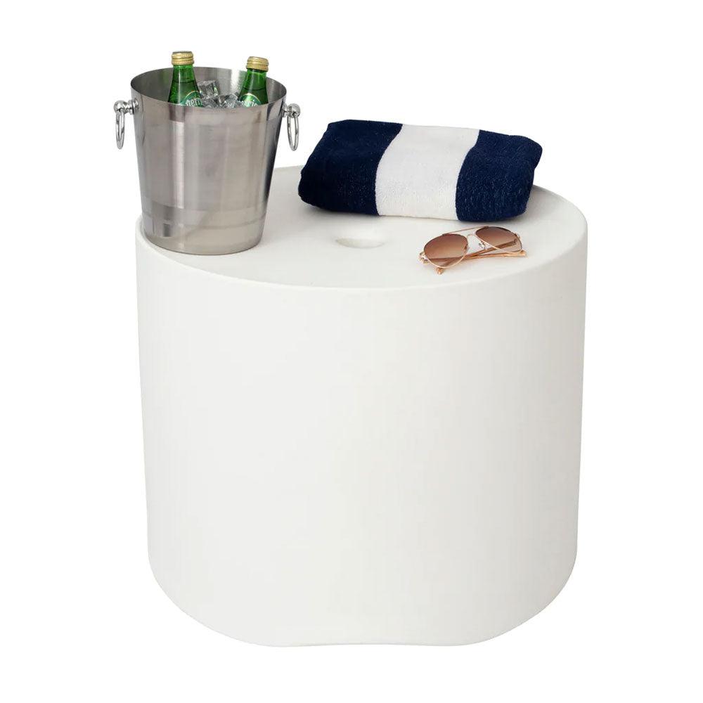 Floating Luxuries Kai Side Table Floating Luxuries Indigo Pool Patio BBQ