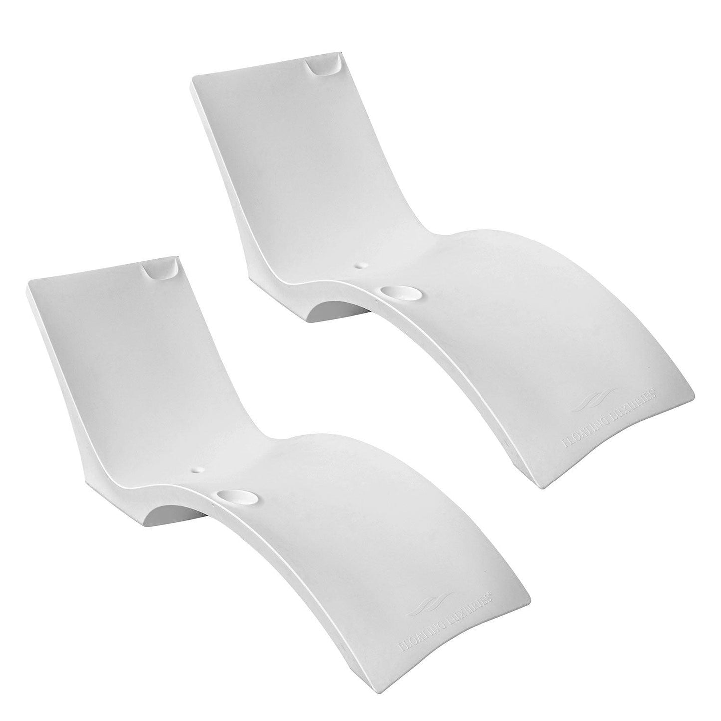 Floating Luxuries Kai Shelf Lounger Set Floating Luxuries Indigo Pool Patio BBQ