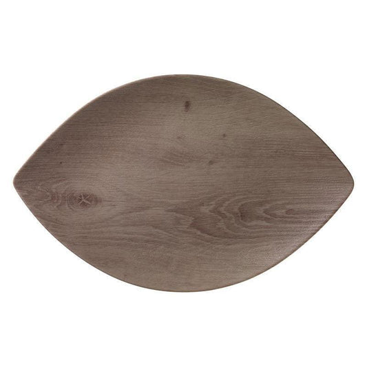 Drift Wood Leaf 16" Serving Tray Merritt International Indigo Pool Patio BBQ