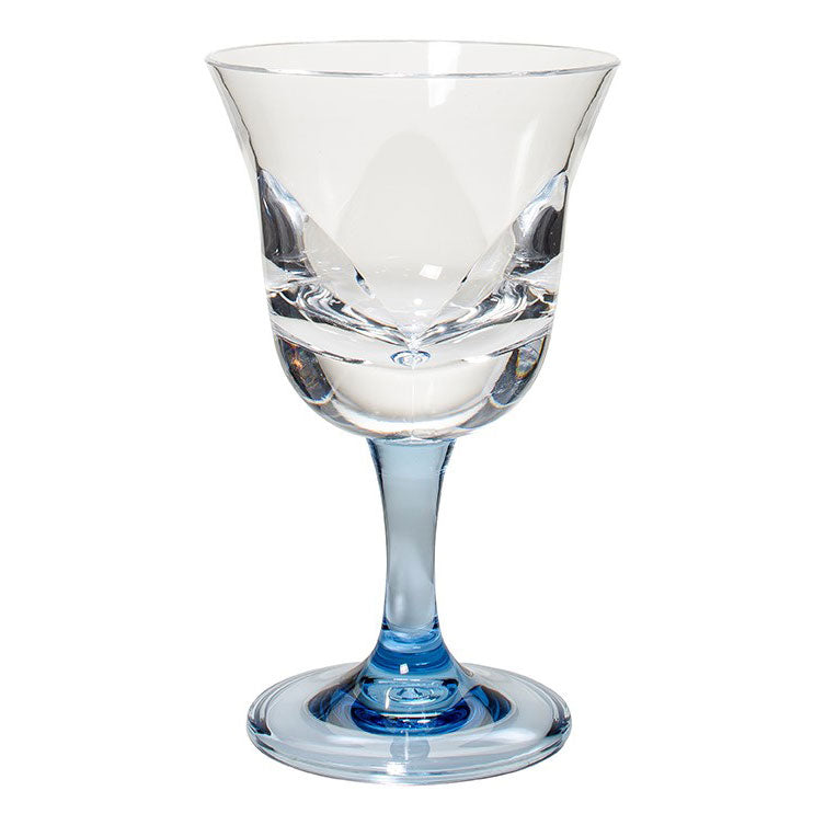 Fiori Blue 10 oz. Wine Glass - Indigo Pool Patio BBQ