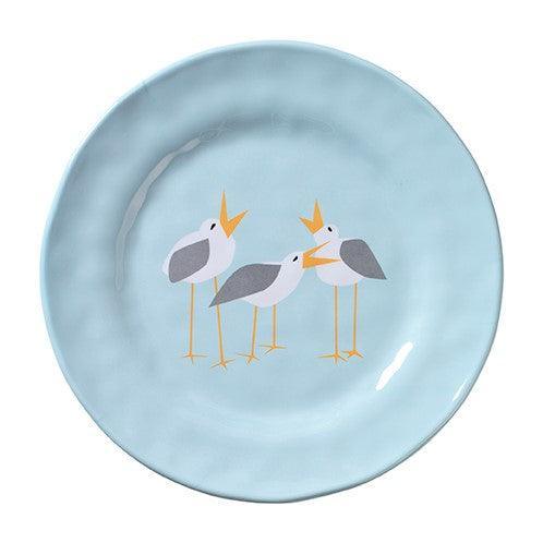 Seagulls 8.5" Round Salad Plate Merritt International Indigo Pool Patio BBQ