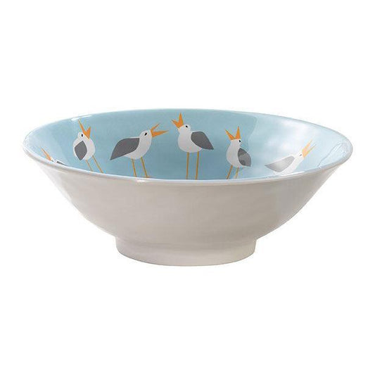 Seagulls 7.25" Round Salad Bowl Merritt International Indigo Pool Patio BBQ