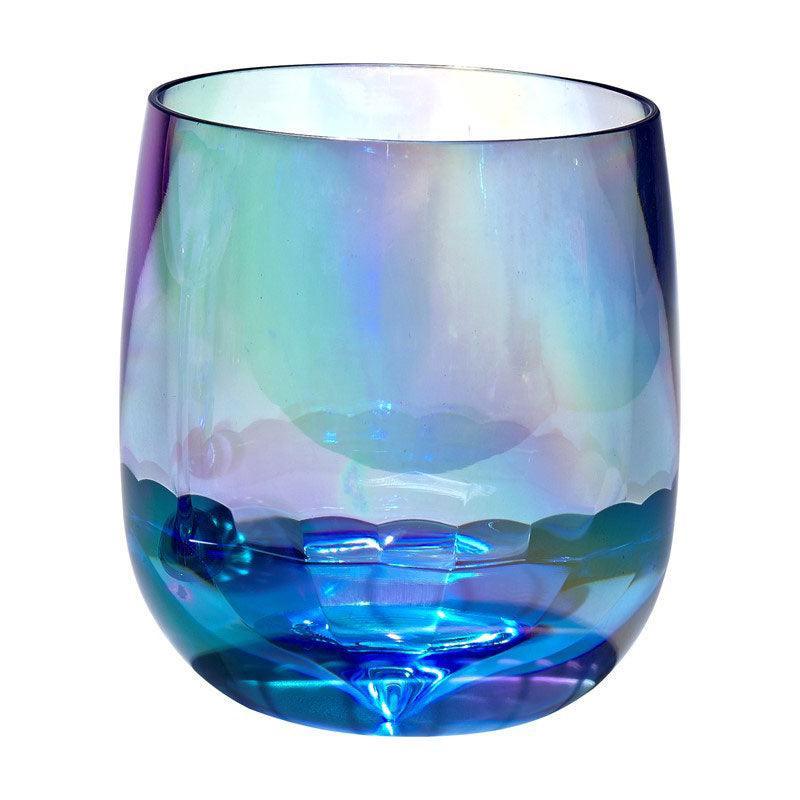 Iridescent 10oz DOF Tumbler - Blue Merritt International Indigo Pool Patio BBQ