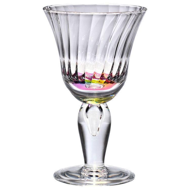 Venezia Rainbow 10 oz Wine Glass Merritt International Indigo Pool Patio BBQ