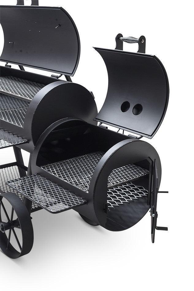 Yoder Loaded Wichita Offset Smoker Yoder Smokers Indigo Pool Patio BBQ
