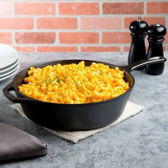 Lodge 3.2 Quart Cast Iron Deep Skillet Lodge Indigo Pool Patio BBQ