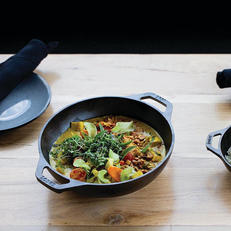 Lodge 6.25 Inch Mini Cast Iron Wok Lodge Indigo Pool Patio BBQ