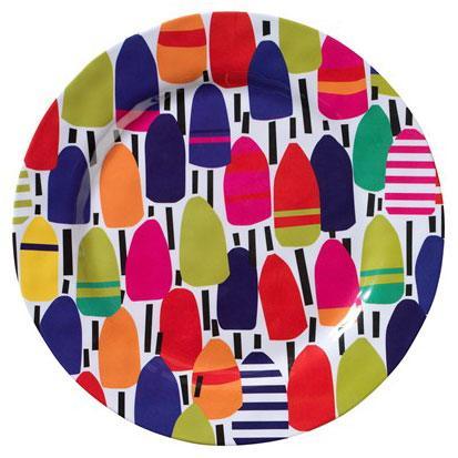 Buoys 11" Dinner Plate Merritt International Indigo Pool Patio BBQ