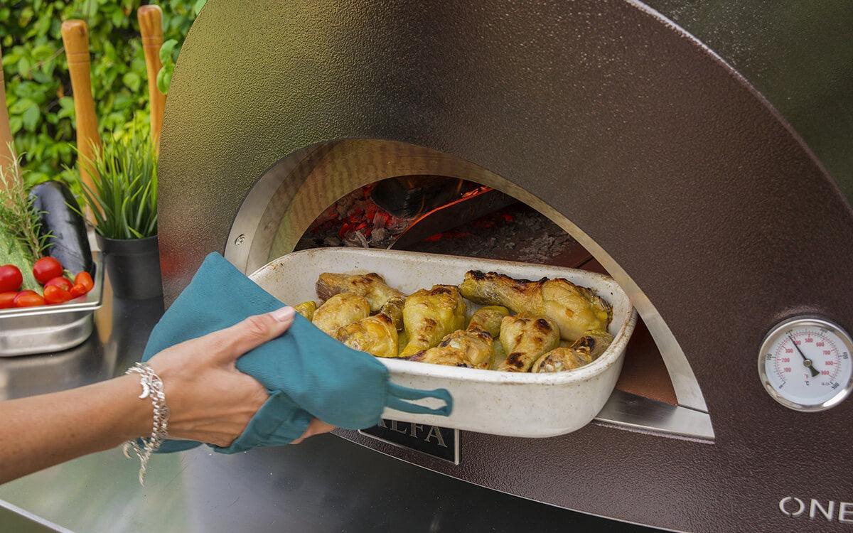 Alfa ONE Gas Pizza Oven Alfa Indigo Pool Patio BBQ