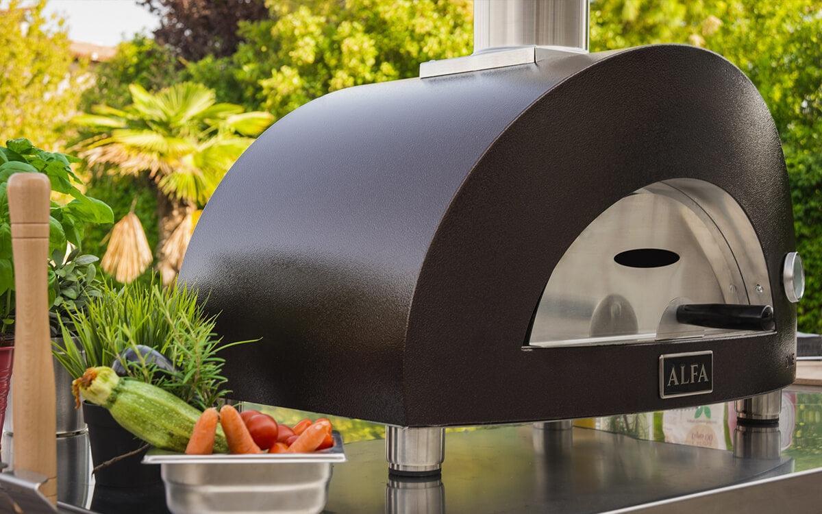 Alfa ONE Gas Pizza Oven Alfa Indigo Pool Patio BBQ