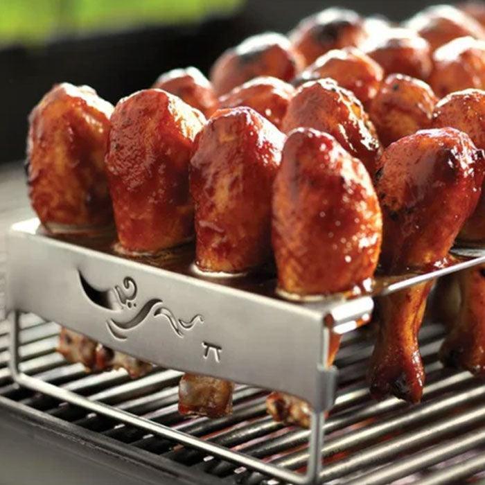Outset Chicken Leg and Jalapeño Roaster Outset Indigo Pool Patio BBQ