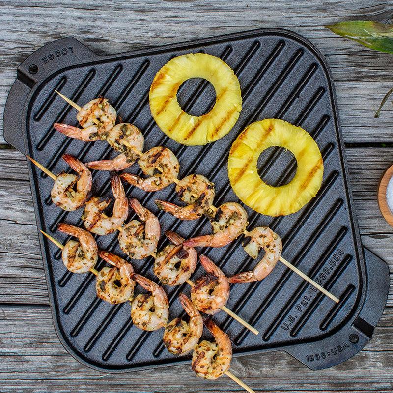Lodge 10.5" Cast Iron Reversible Griddle Lodge Indigo Pool Patio BBQ