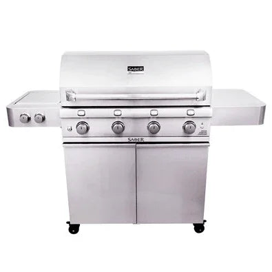 Saber Premium 4-Burner Gas Grill Saber Grills Indigo Pool Patio BBQ