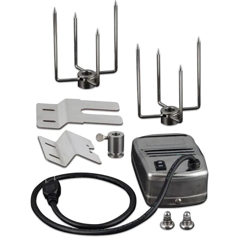 Saber Stainless Steel Rotisserie Kit With Case Saber Grills Indigo Pool Patio BBQ