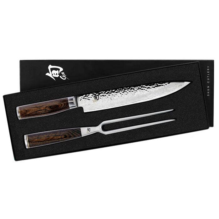 Shun Premier 2 Piece Carving Set Shun Indigo Pool Patio BBQ
