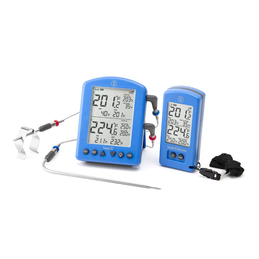 ThermoWorks Smoke x 2 Long-Range Wireless BBQ Alarm Thermometer