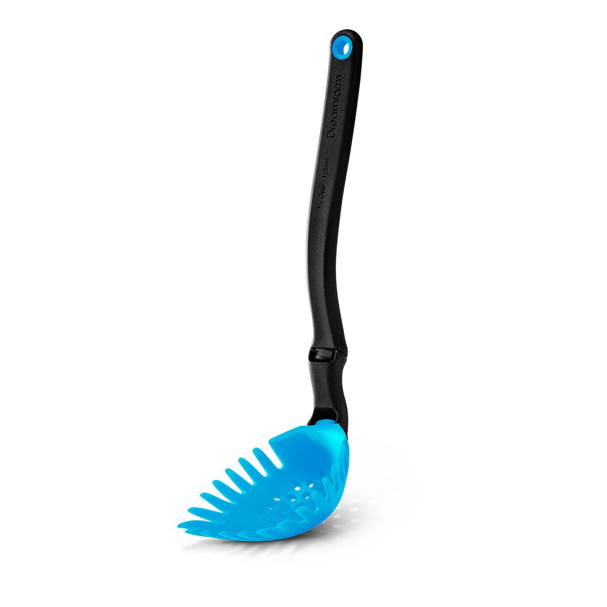 Holey Spadle - Slotted Spoon into a Straining Ladle Dreamfarm Indigo Pool Patio BBQ
