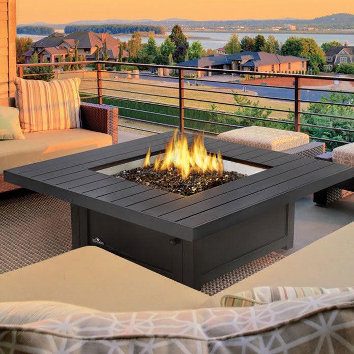 St. Tropez Square PatioFlame Table Napoleon Indigo Pool Patio BBQ