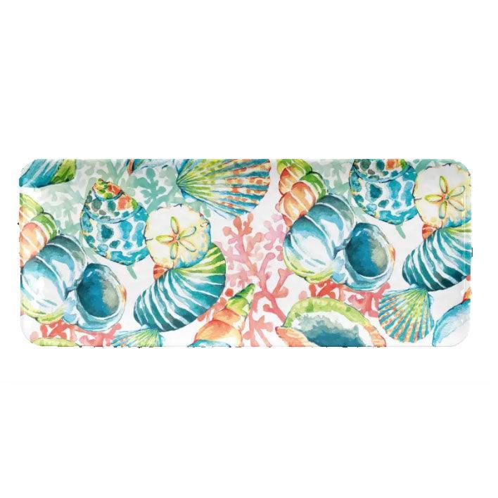 Sandbar Brights 17.75" Serving Tray TarHong Indigo Pool Patio BBQ