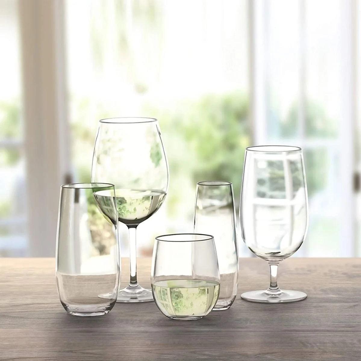 Shatterproof Tritan 22oz Wine Glass TarHong Indigo Pool Patio BBQ