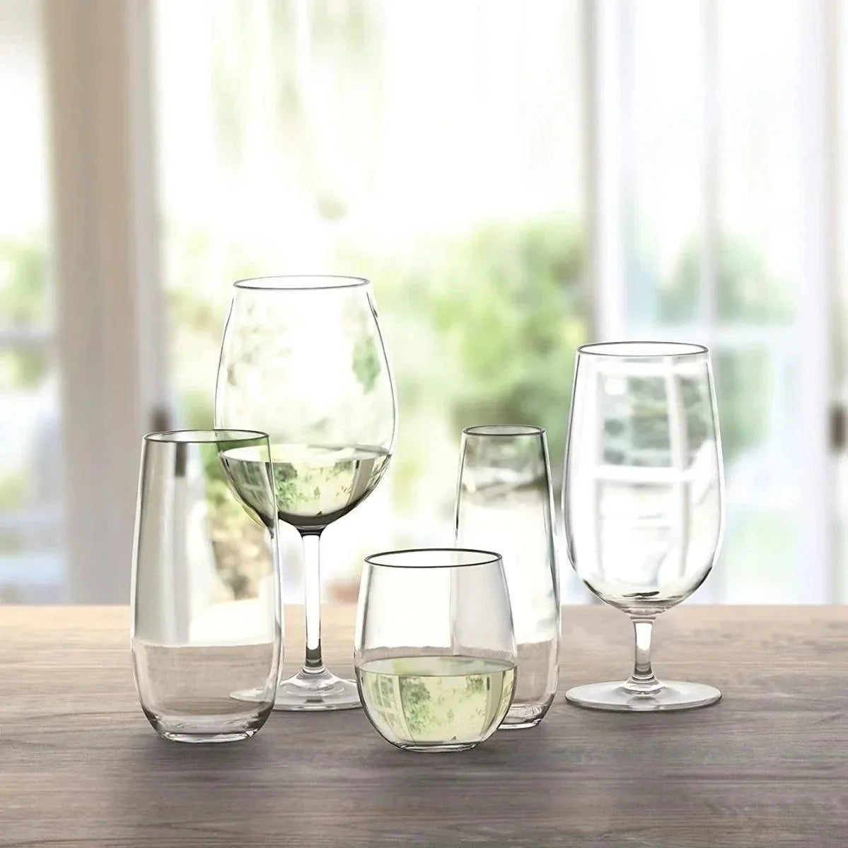 Shatterproof Tritan 18oz Stemless Wine Glass TarHong Indigo Pool Patio BBQ