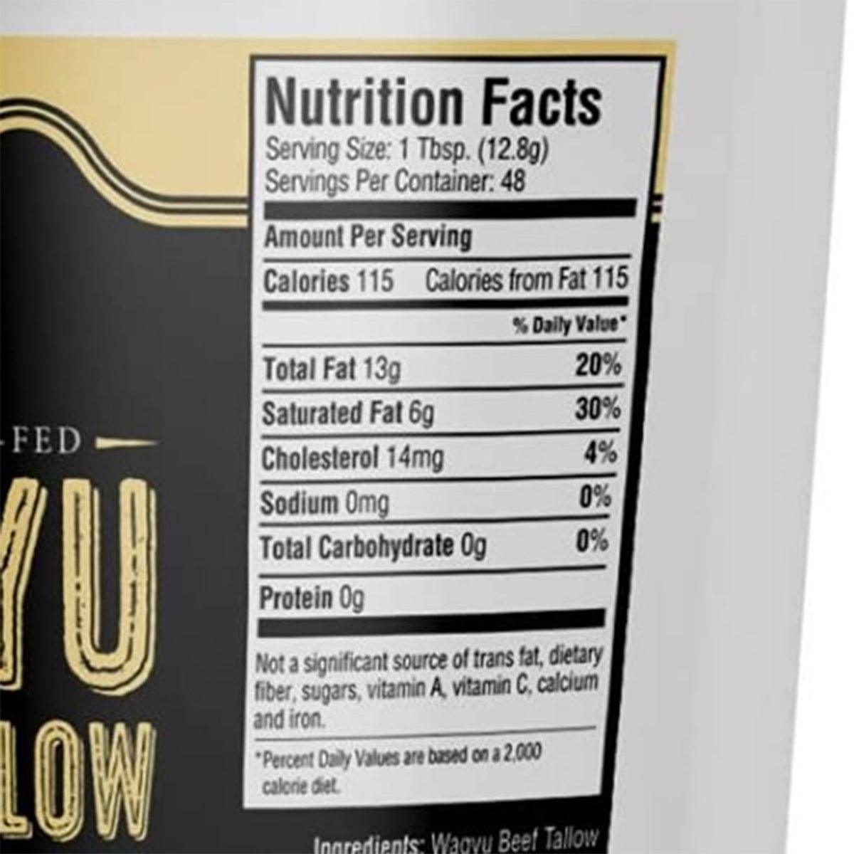 Premium Rendered Wagyu Beef Tallow - 1.5lb Tub Duck Fat Indigo Pool Patio BBQ