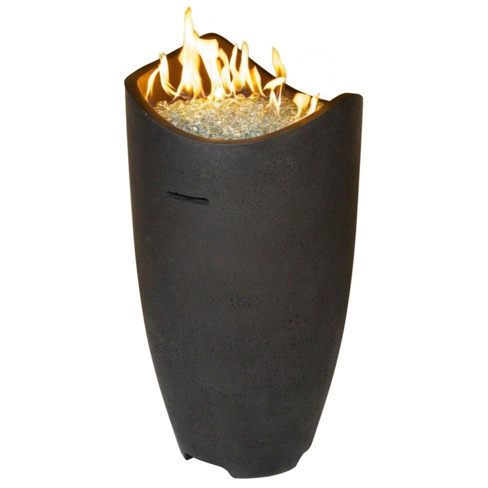 Wave Fire Urn American Fyre Designs Indigo Pool Patio BBQ