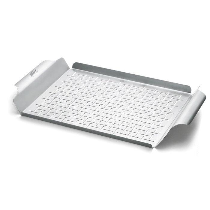 Weber Deluxe Grilling Pan Weber Indigo Pool Patio BBQ
