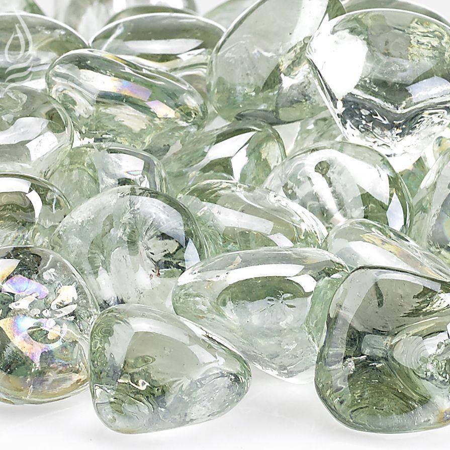 Rain Drop Luster Zircon Fire Glass American Fireglass Indigo Pool Patio BBQ