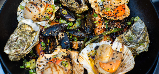 Sichuan and Sesame Shellfish Recipe - Indigo Pool Patio BBQ